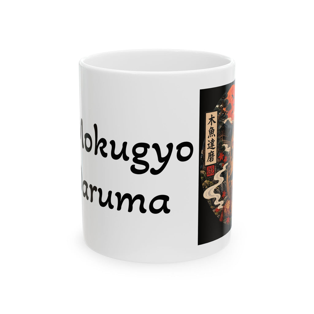 Daruma Japanese Yokai Halloween Illustration Mug | Ceramic 11oz 15oz