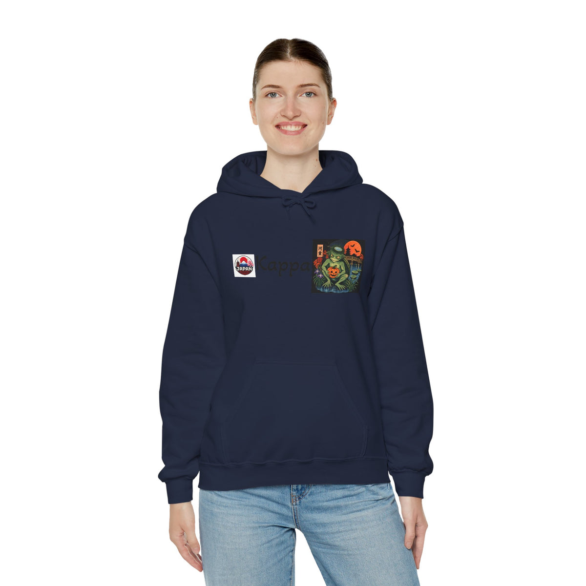 Kappa Japanese Halloween Yokai Crest Logo hoodie | Graphic Hoodie