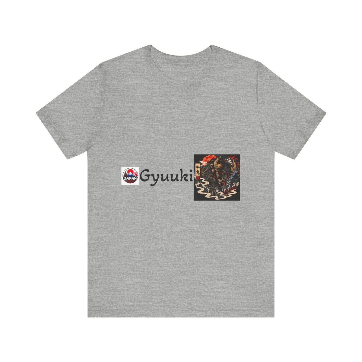 Gyuuki Japanese Yokai Halloween Demon Artwork T-Shirt | Oni Illustration Tee