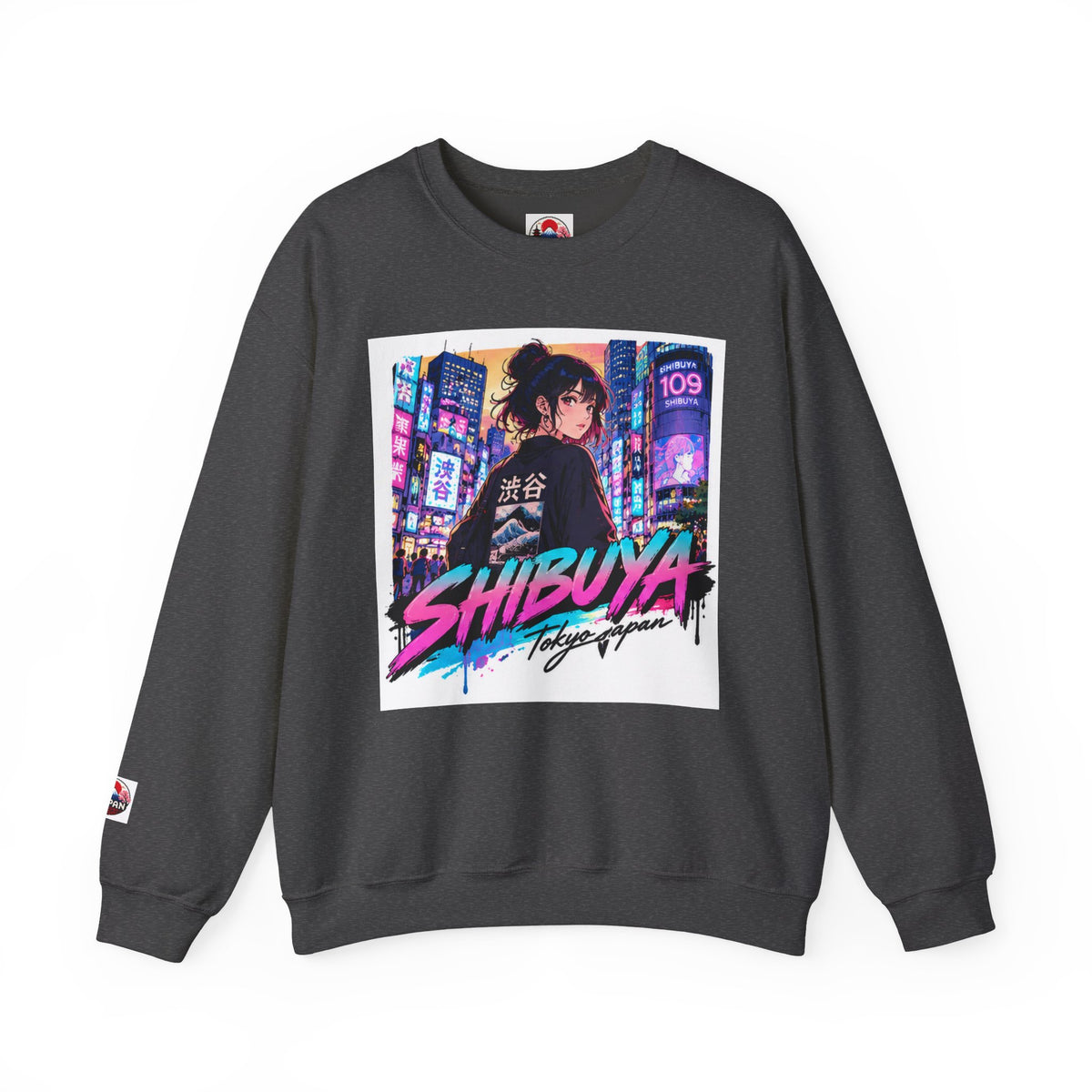 Shibuya Sky 5 Tokyo Neon Anime Crewneck Sweatshirt