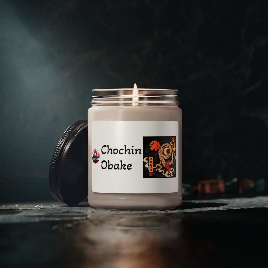 Chochin Obake Japanese Yokai Halloween Illustration Candle | 9oz Soy Candle