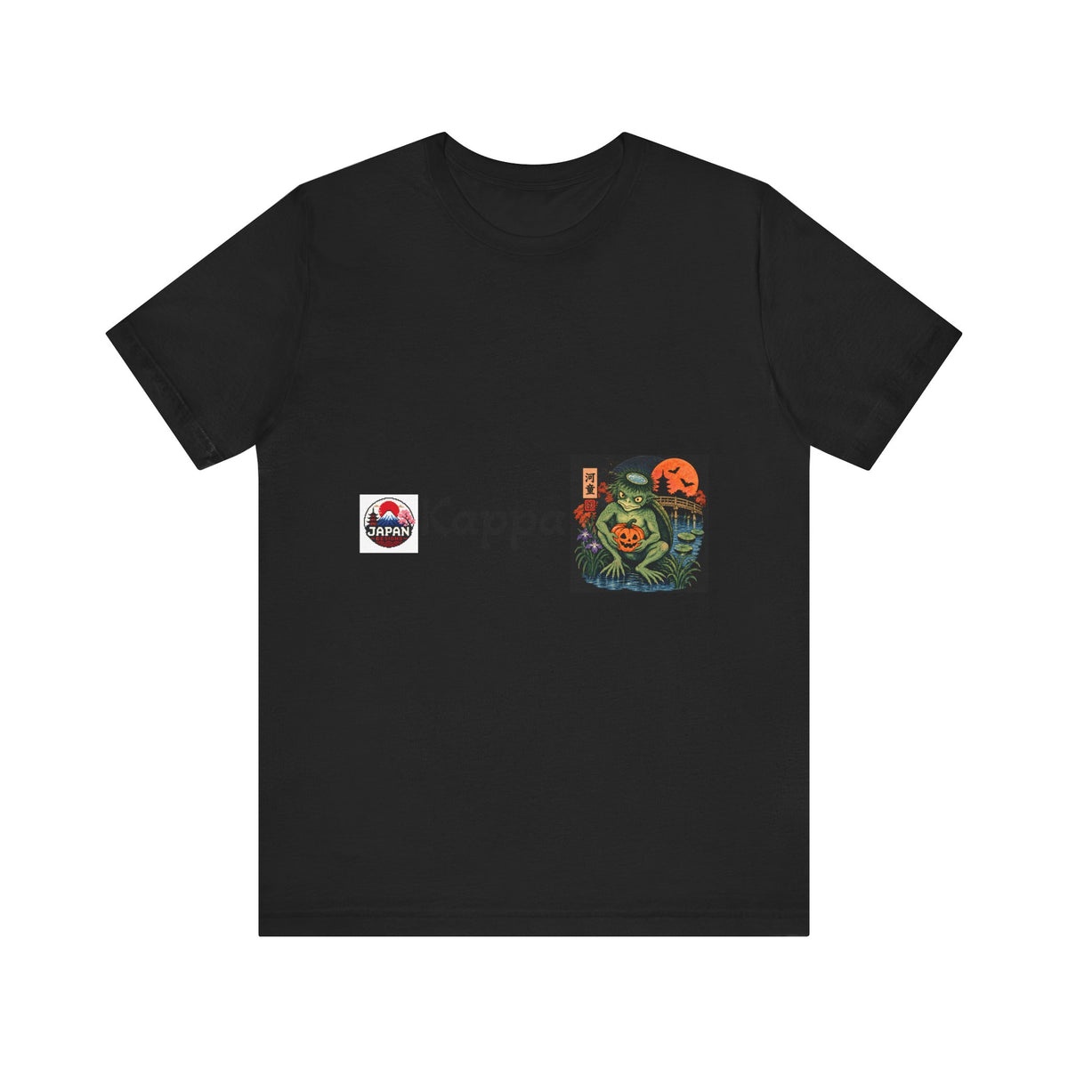 Kappa Japanese Yokai Halloween Myth Creature Tee | Kappa Illustration T-Shirt