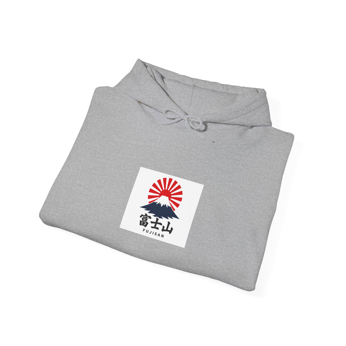 Rising Sun Mount Fuji Hoodie | Japanese Kanji Graphic