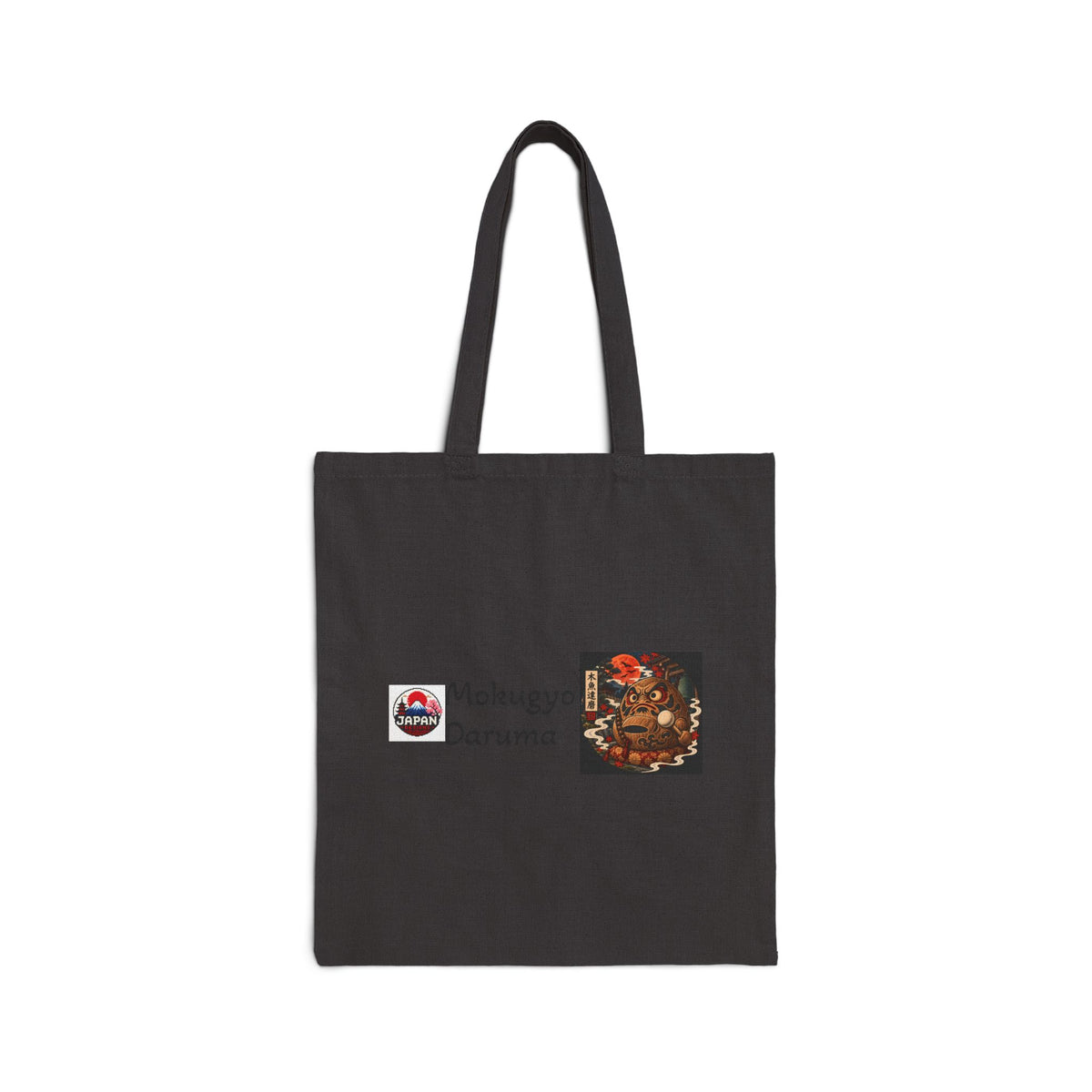 Mokugyo Daruma Yokai Halloween Illustration Tote Bag | Buddhist Temple Drum Artwork