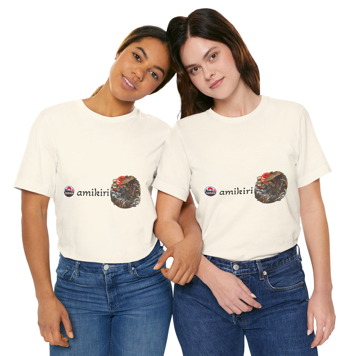 Amikiri yokai Halloween Logo Tee | Japanese Mask Illustration T-Shirt