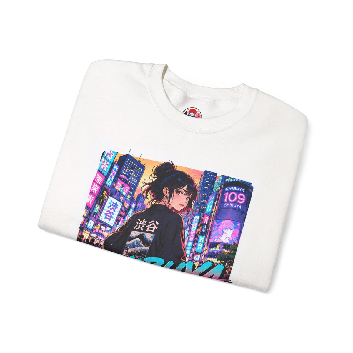 Shibuya Sky 5 Tokyo Neon Anime Crewneck Sweatshirt