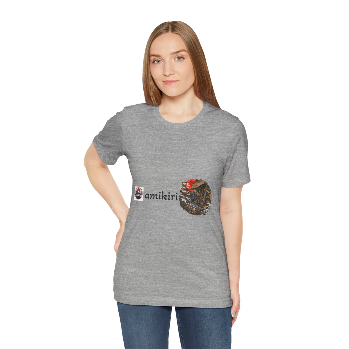 Amikiri yokai Halloween Logo Tee | Japanese Mask Illustration T-Shirt