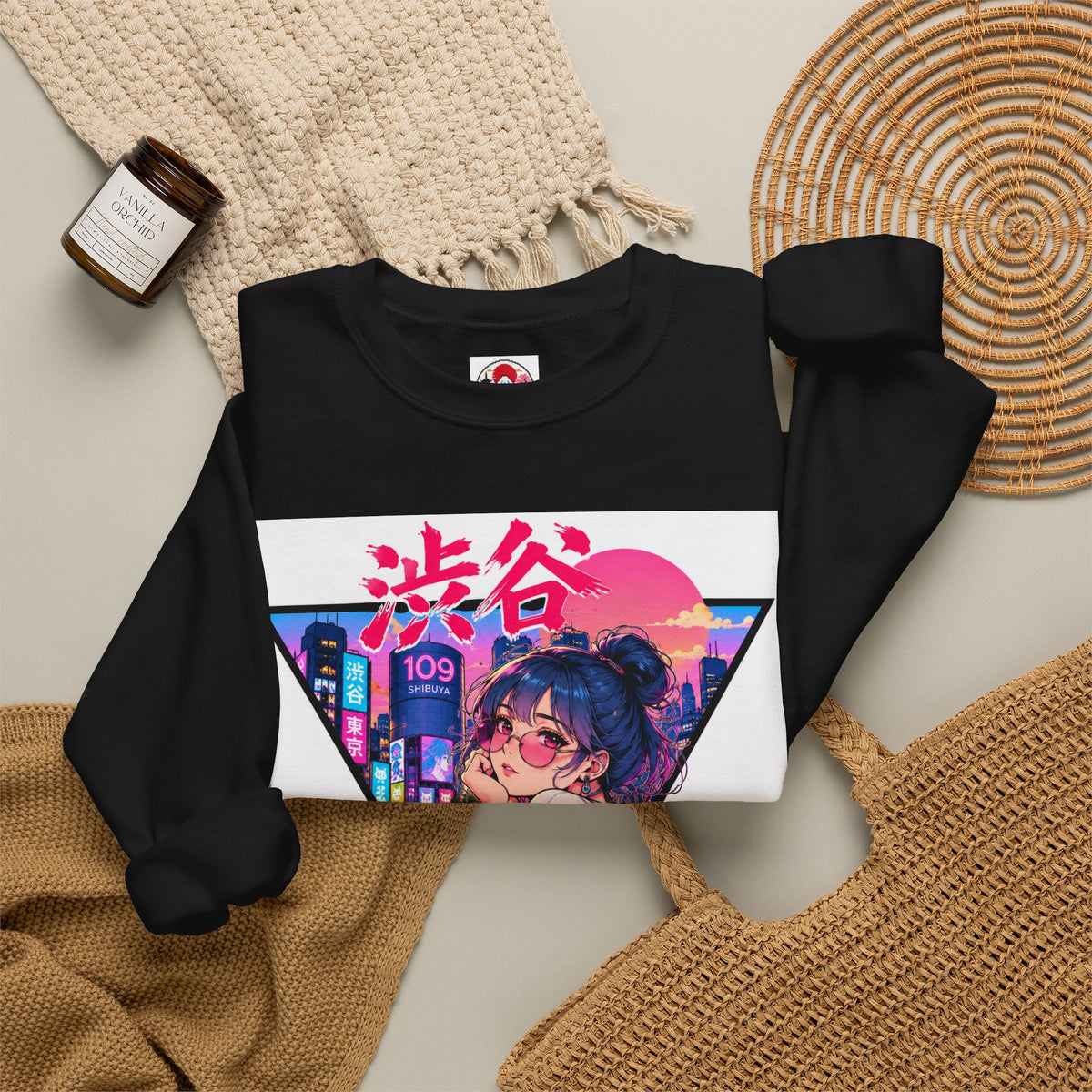 Shibuya Sky 2 Neon Anime Crewneck Sweatshirt