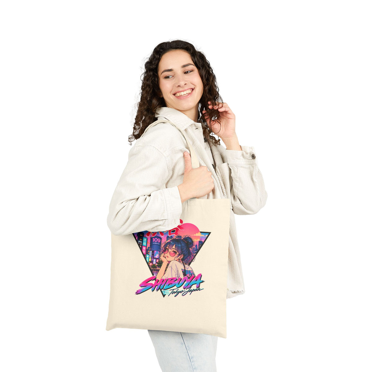 Shibuya Sky 2 Tokyo Neon Anime Tote