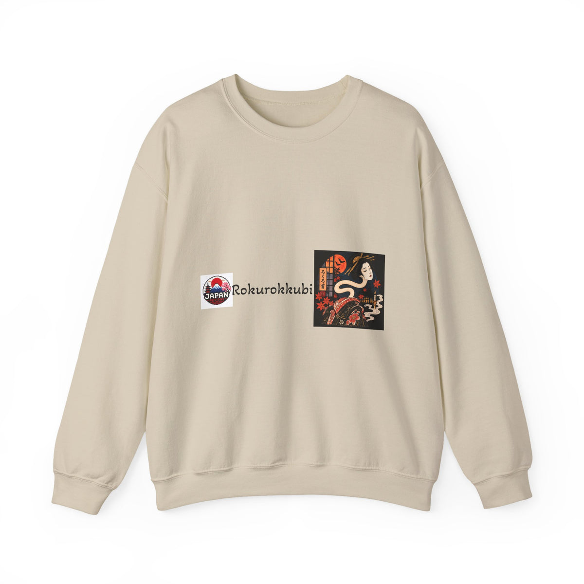 Rokurokubi Japanese Yokai halloween Artwork Sweatshirt | Vintage Ghost Print halloween