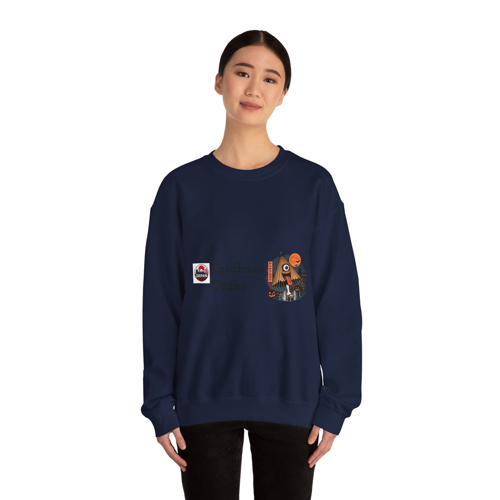 Karakasa Obake Japanese Halloween Character Sweatshirt | Japanese Yokai Illustration