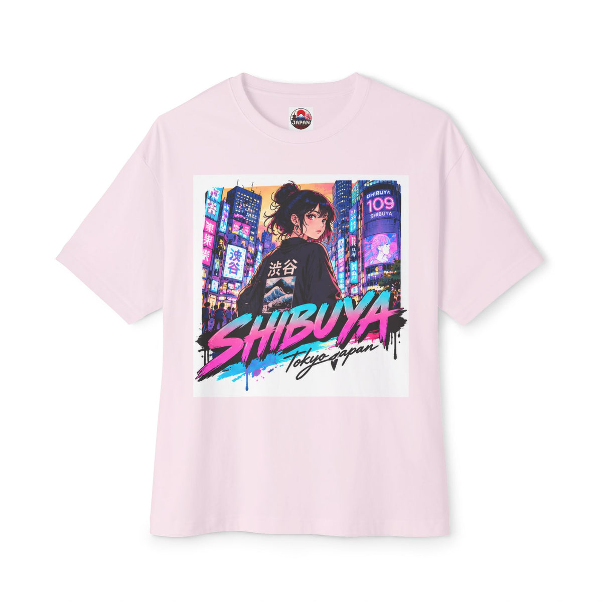 Shibuya Sky 4 Tokyo City Pop Neon Anime Tee — Retro Japanese Cityscape Graphic T-Shirt