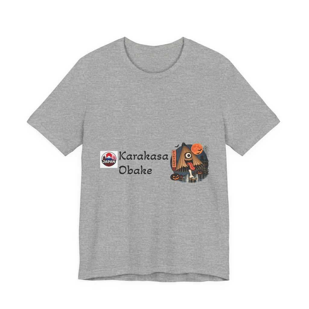 Karakasa Obake Halloween Illustration T-Shirt | Japanese Yokai Umbrella Design