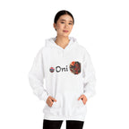 Oni Red Mask Yokai Halloween Art Hoodie | Japanese Demon Illustration