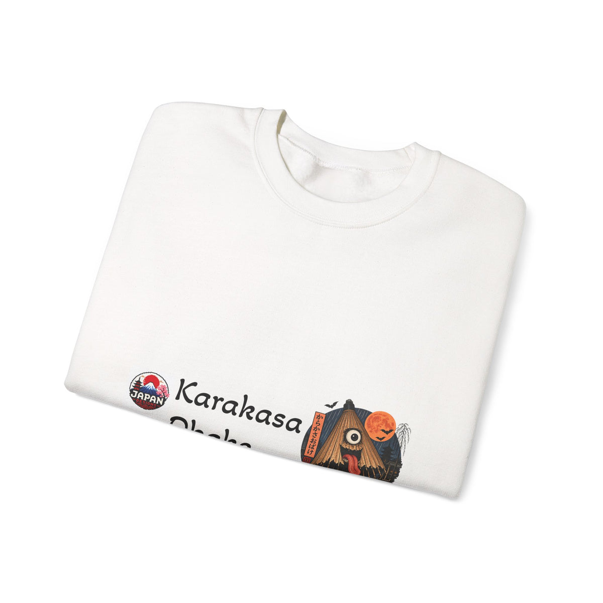 Karakasa Obake Japanese Halloween Character Sweatshirt | Japanese Yokai Illustration
