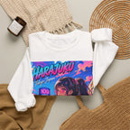 Harajuku Style 9 Neon City Anime Girl Crewneck Sweatshirt — Tokyo Street Anime Graphic