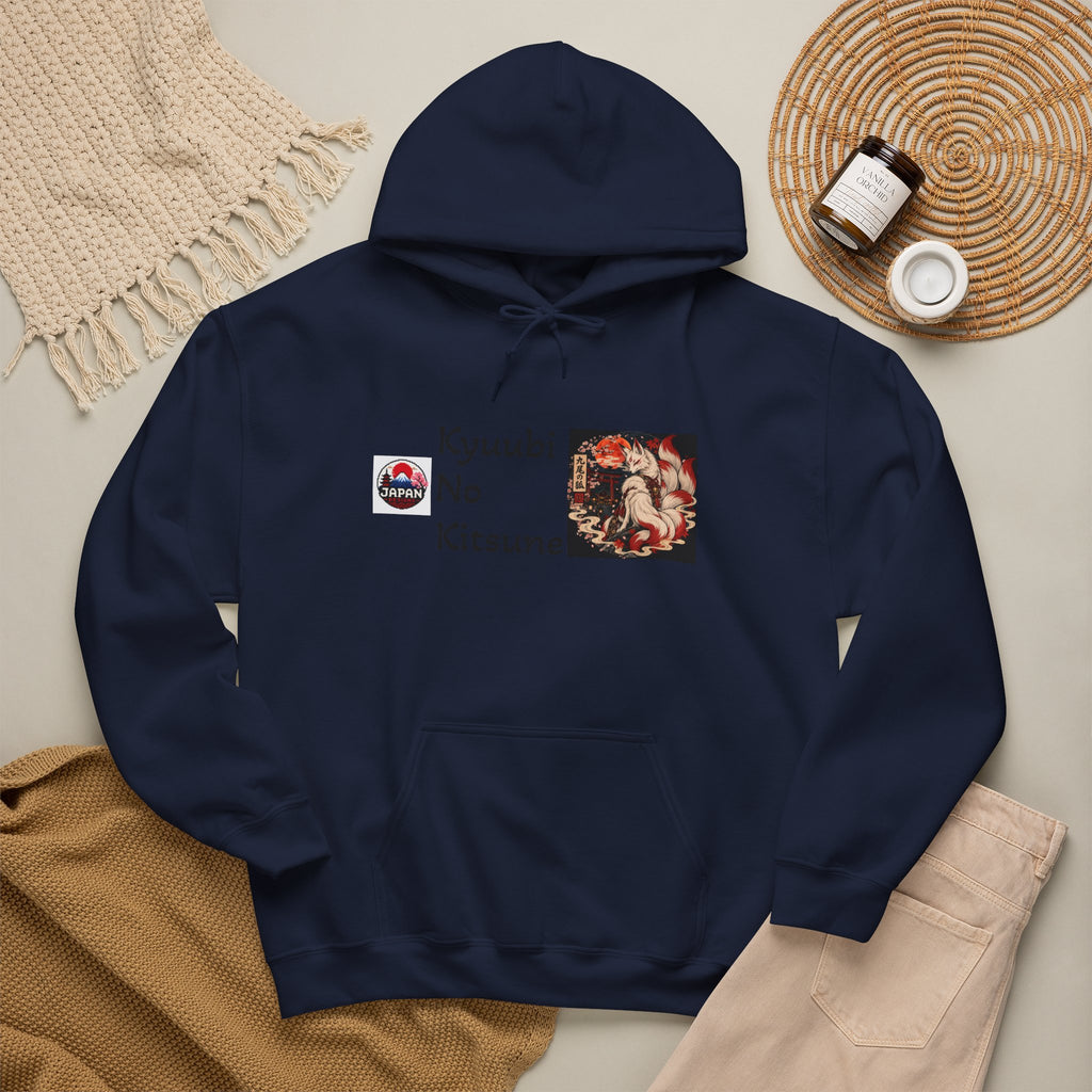 Japanese Fox Spirit Yokai Halloween Hoodie | Kyuubi No Kitsune Illustration