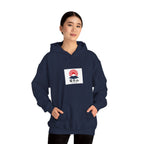 Rising Sun Mount Fuji Hoodie | Japanese Kanji Graphic