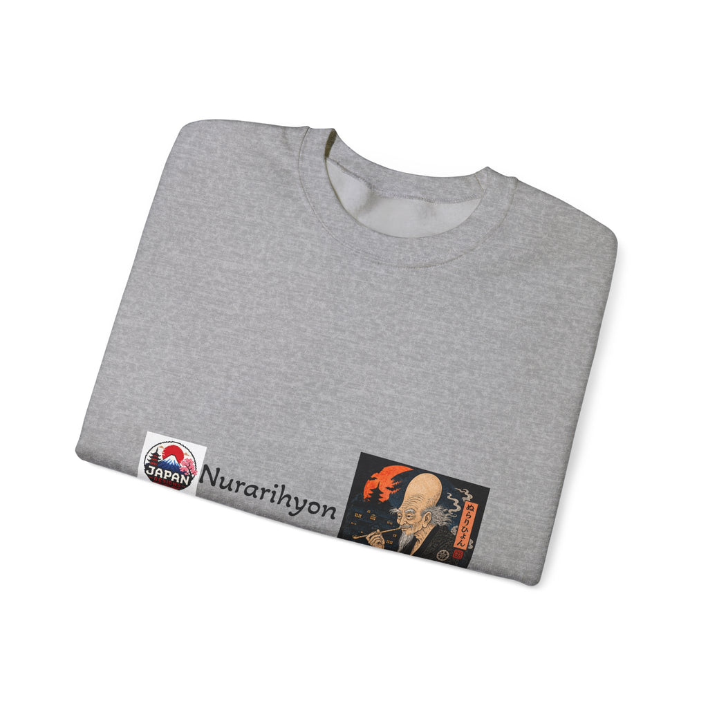Nurarihyon Yokai halloween Illustration Sweatshirt | Japanese Folklore, Mythic Spirit