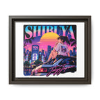 Shibuya Sky 6 City Pop Tokyo Anime Girl Matte Framed Canvas Print