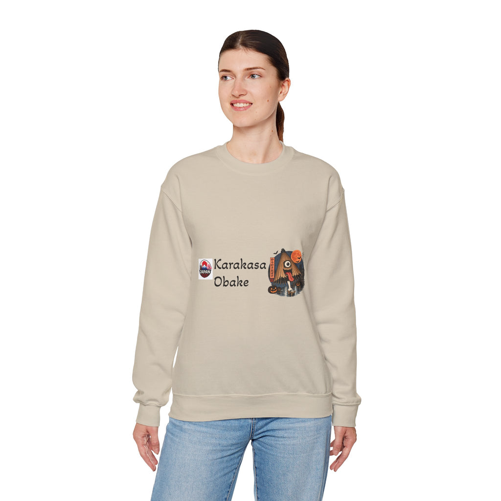 Karakasa Obake Japanese Halloween Character Sweatshirt | Japanese Yokai Illustration