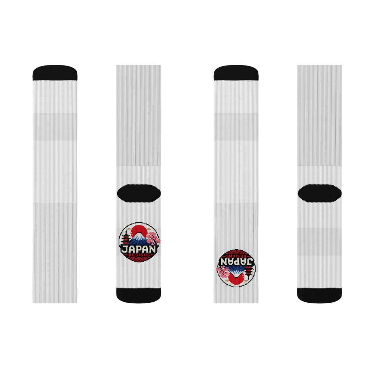 Japan Designs Sublimated Socks — Crew Athletic Socks