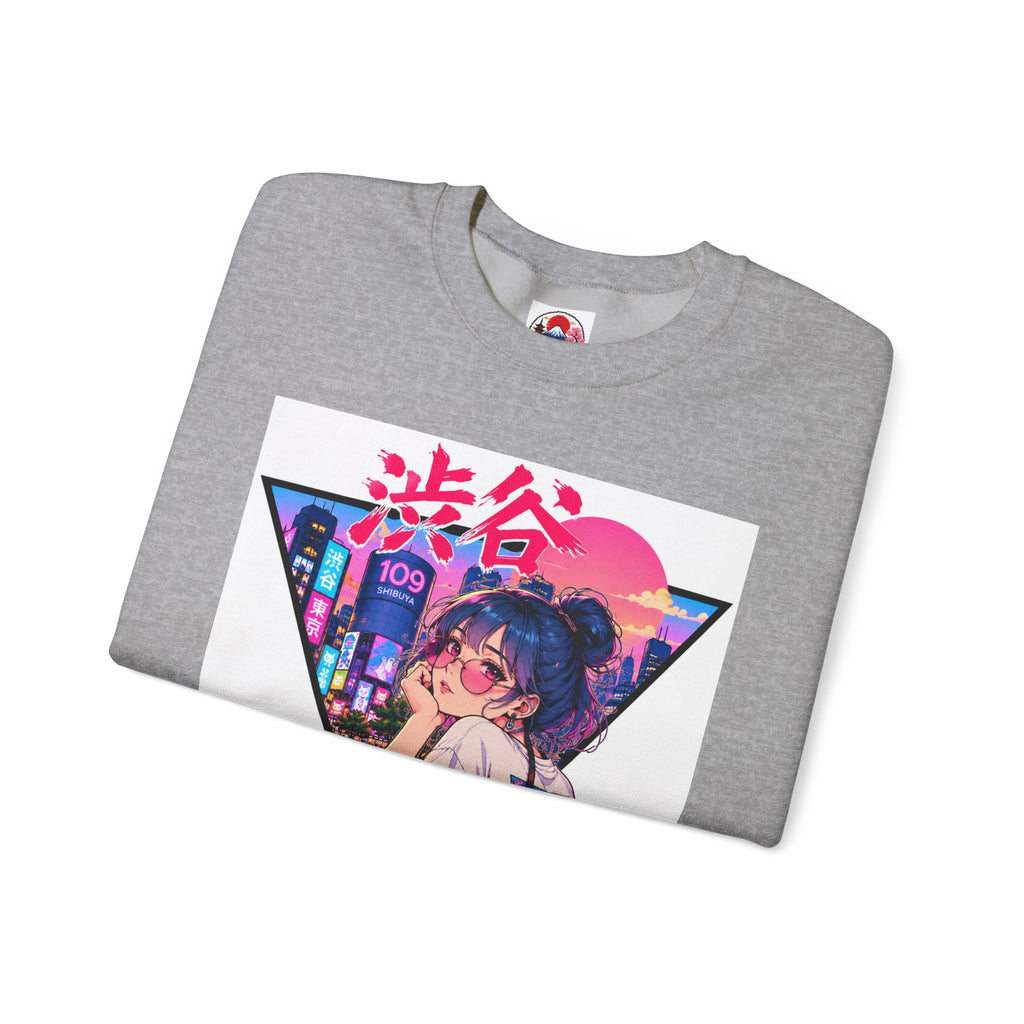 Shibuya Sky 2 Neon Anime Crewneck Sweatshirt