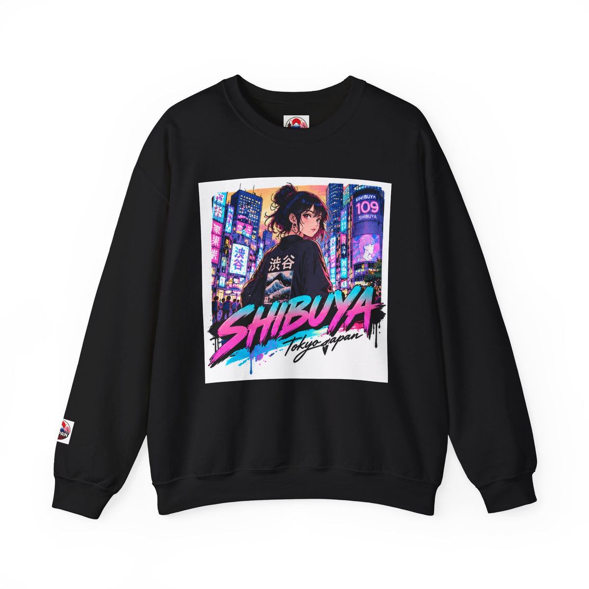 Shibuya Sky 5 Tokyo Neon Anime Crewneck Sweatshirt