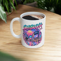 Shibuya Sky 0 Tokyo City Pop Night City Coffee Mug - Shibuya Neon Retro Vaporwave 11oz/15oz