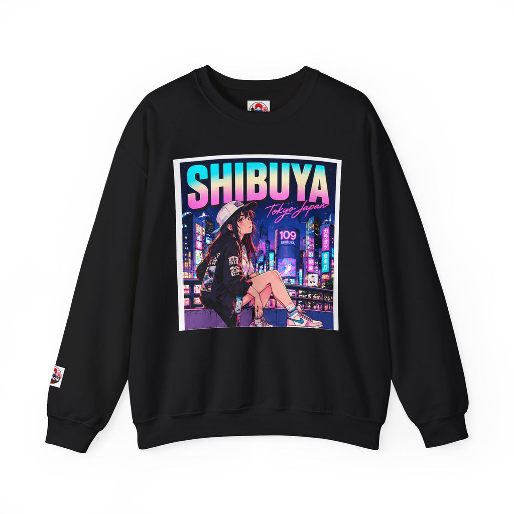 Shibuya Sky 3 Tokyo Neon Anime Crewneck Sweatshirt