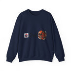 Oni Japanese Demon Yokai Halloween Illustration Sweatshirt | Mythical Yokai Crewneck