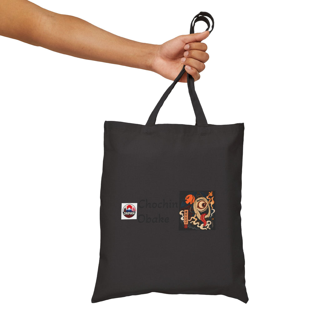 Chochin Obake Halloween artwork Tote Bag | Japanese yokai illustration, spooky vintage style