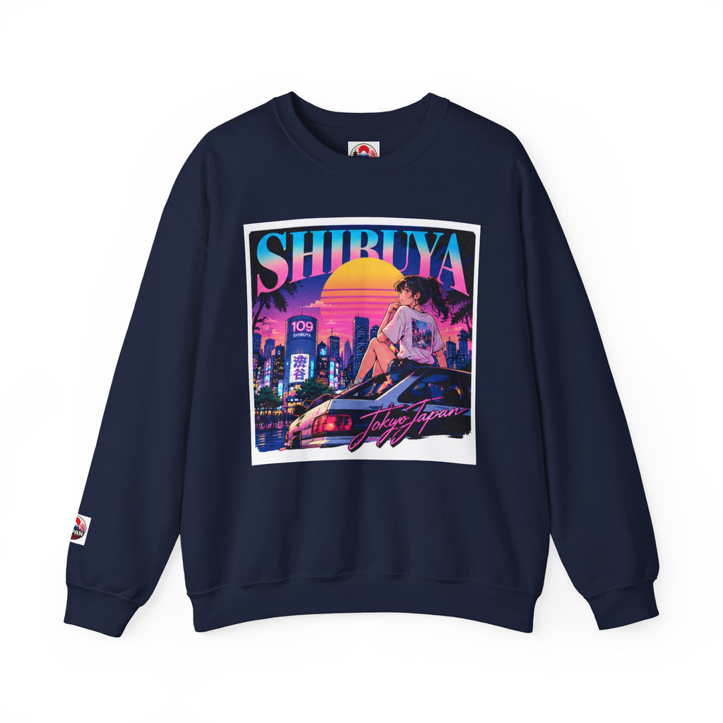 Shibuya Sky 6 Tokyo Neon Anime Crewneck Sweatshirt