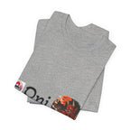 Oni Japanese Demon Yokai Halloween Illustration T-Shirt | Samurai Mask Graphic