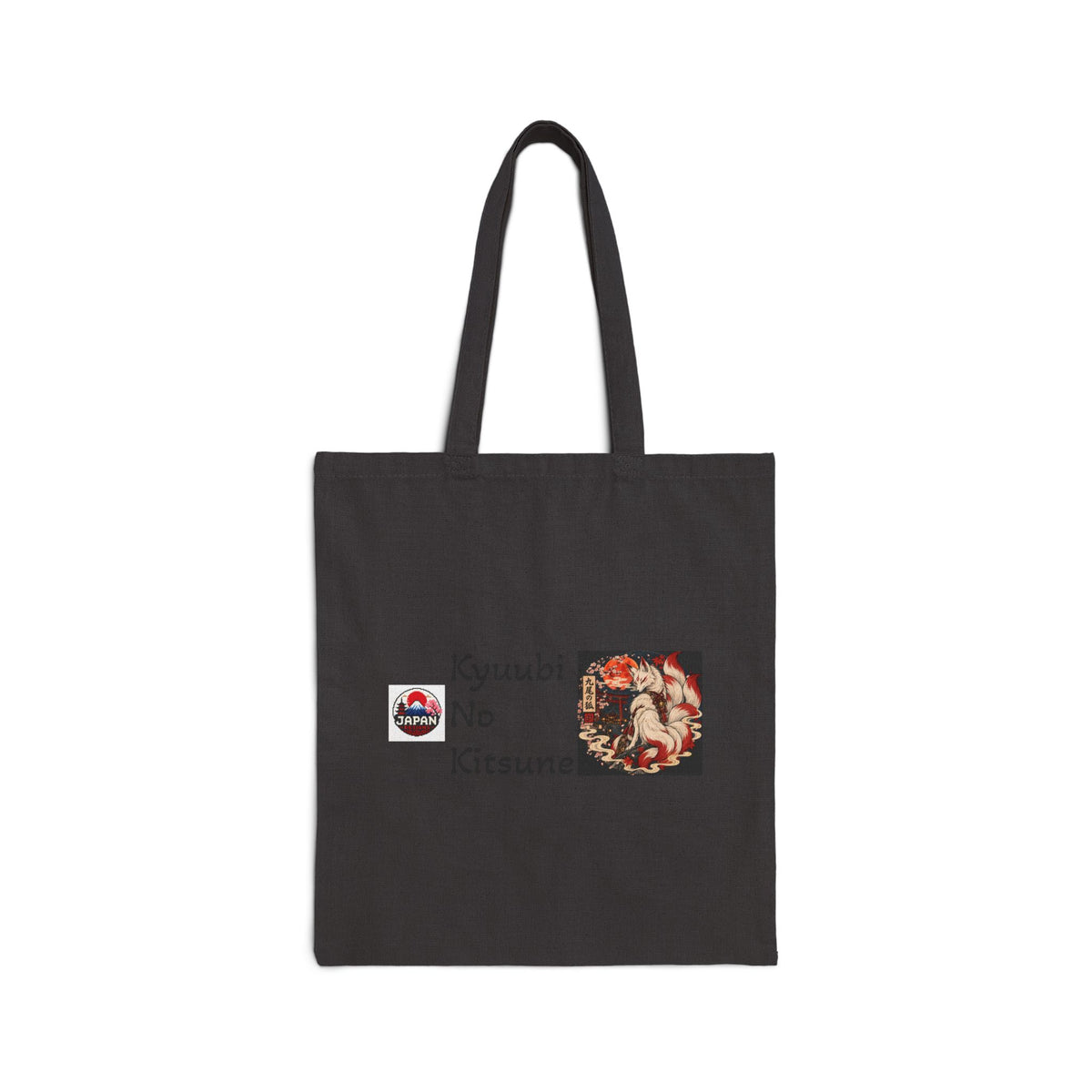 Kyuubi No Kitsune Yokai Halloween Tote Bag | Japanese Fox Spirit Illustration