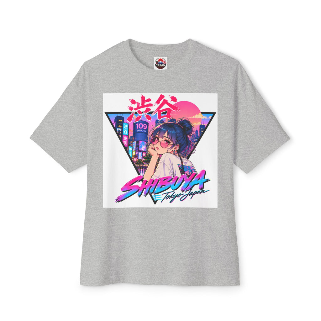 Shibuya Sky 2 City Pop Neon Anime Tee — Retro Japanese Cityscape Graphic T-Shirt