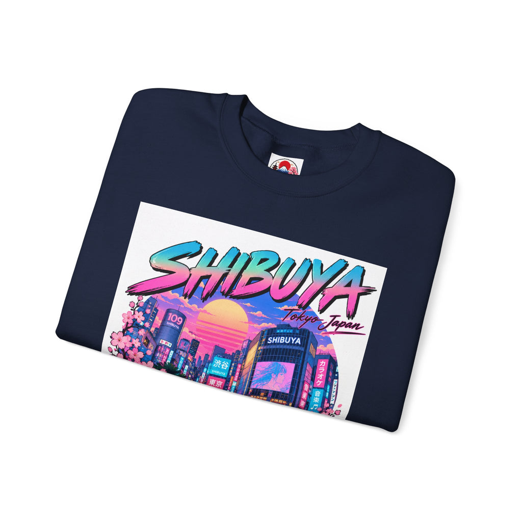 Shibuya Sky 0 Tokyo Neon Anime Crewneck Sweatshirt