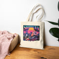 Shibuya Sky 6 Tokyo Neon City Tote Bag — Anime Aesthetic Canvas Shopper