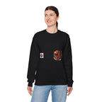 Oni Japanese Demon Yokai Halloween Illustration Sweatshirt | Mythical Yokai Crewneck