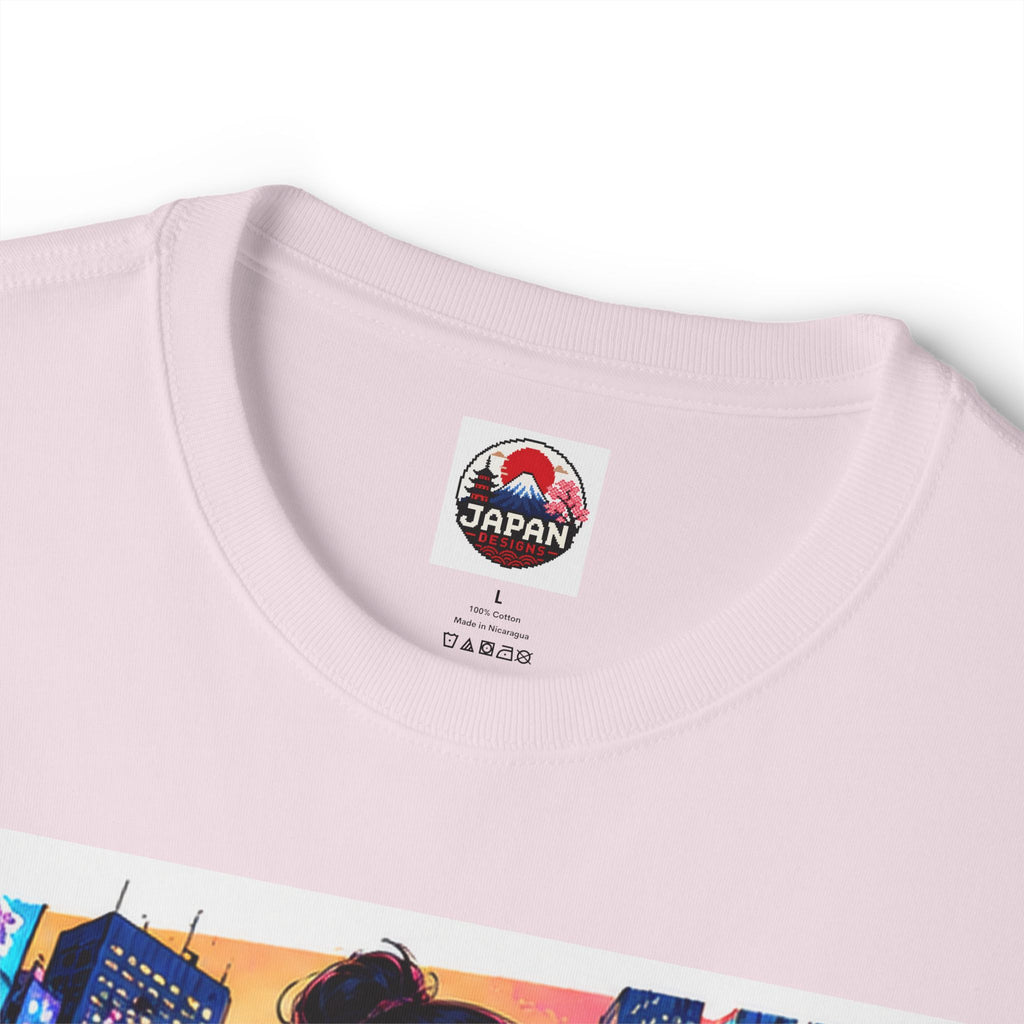 Shibuya Sky 4 Tokyo City Pop Neon Anime Tee — Retro Japanese Cityscape Graphic T-Shirt
