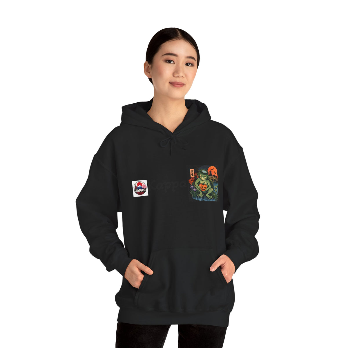 Kappa Japanese Halloween Yokai Crest Logo hoodie | Graphic Hoodie