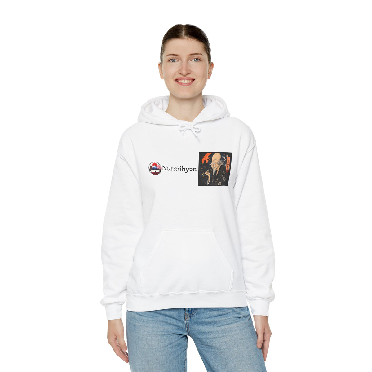 Nurarihyon yokai Halloween illustration Hoodie | Japanese folklore graphic sweatshirt