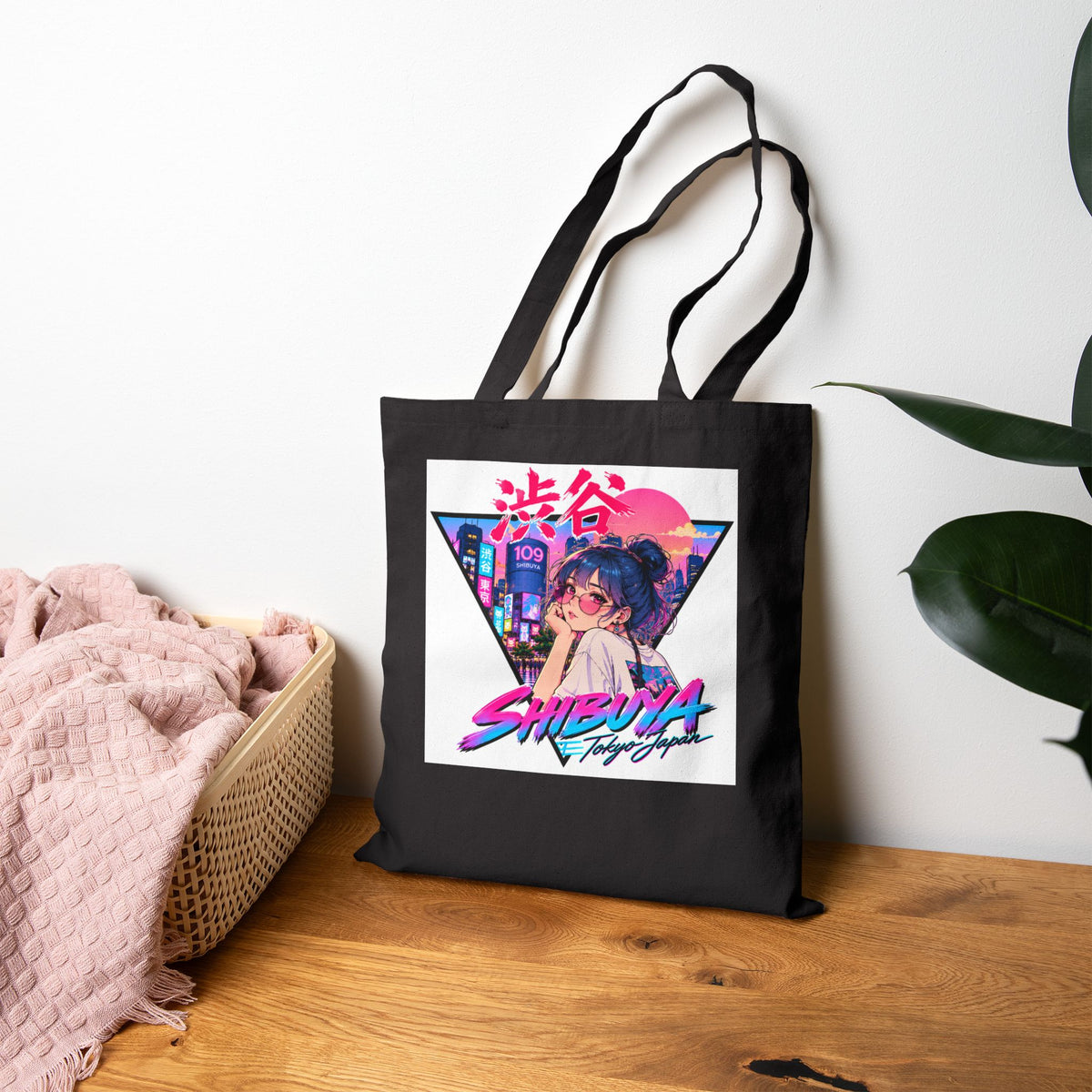 Shibuya Sky 2 Tokyo Neon Anime Tote