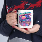 Shibuya Sky 0 Tokyo City Pop Night City Coffee Mug - Shibuya Neon Retro Vaporwave 11oz/15oz