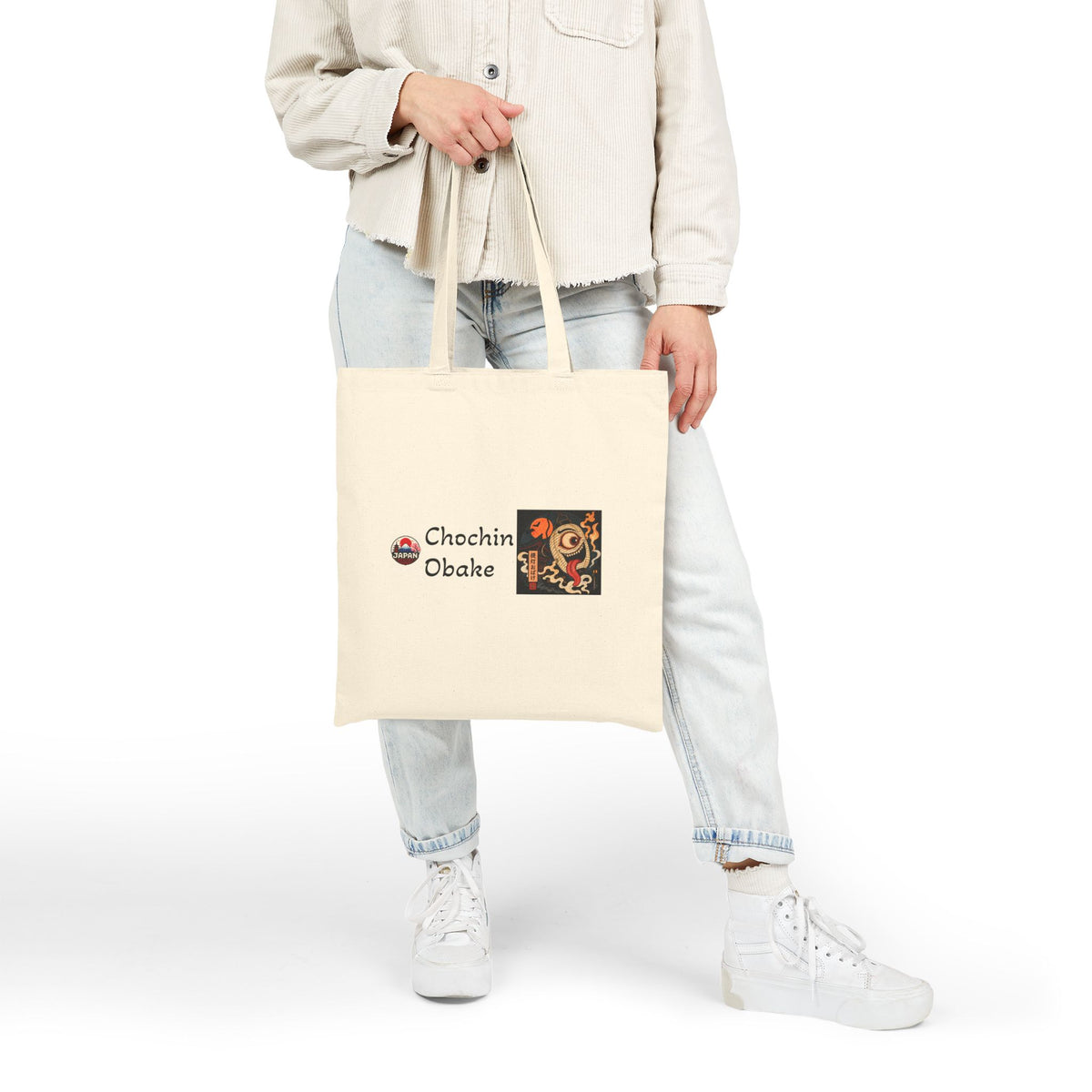 Chochin Obake Halloween artwork Tote Bag | Japanese yokai illustration, spooky vintage style